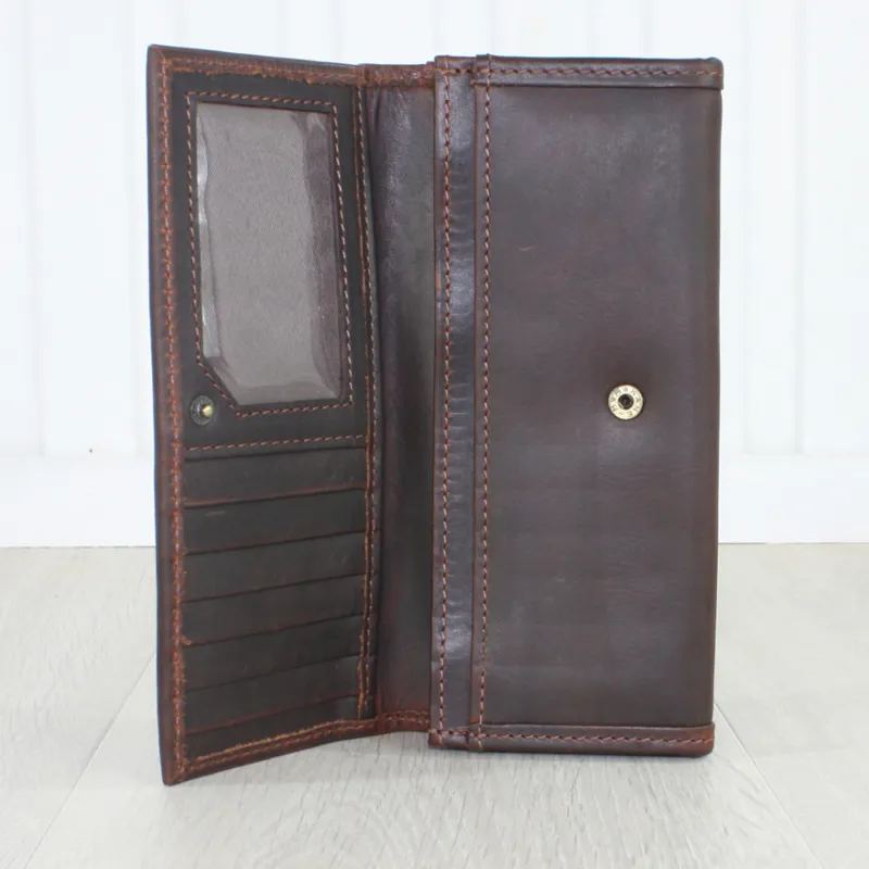 Grays Lily 1922 Purse Plain Dark Brown-2